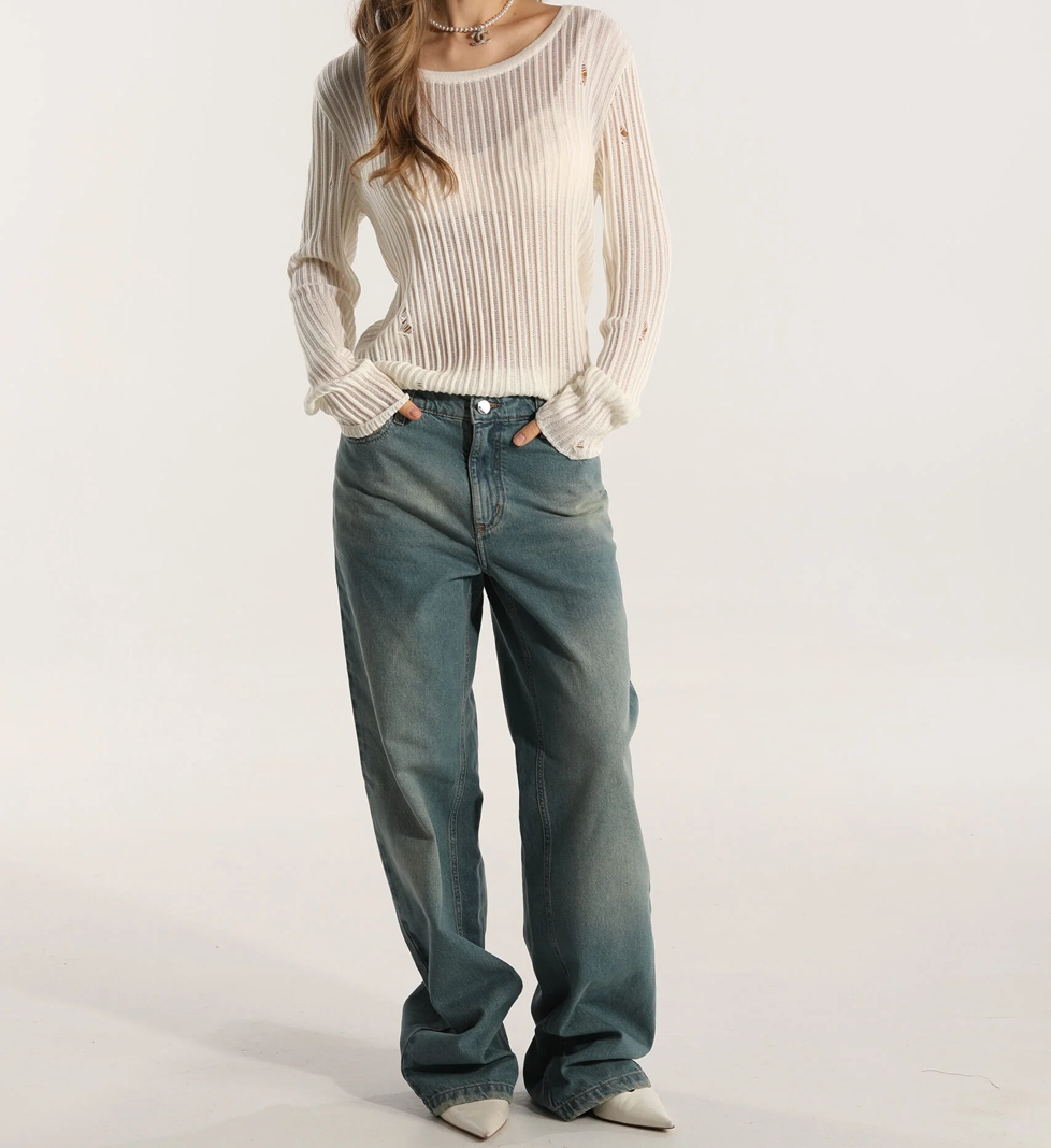 The7thHeaven Baggy denim pants