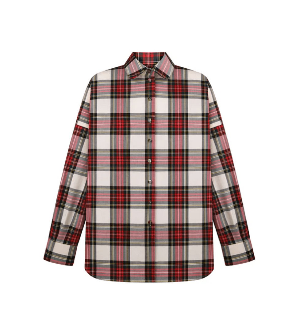 The Law of Love Tartan “Forever” Shirt colorful