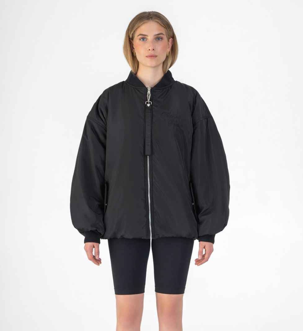 THINK TWICE Bomber double-sided black