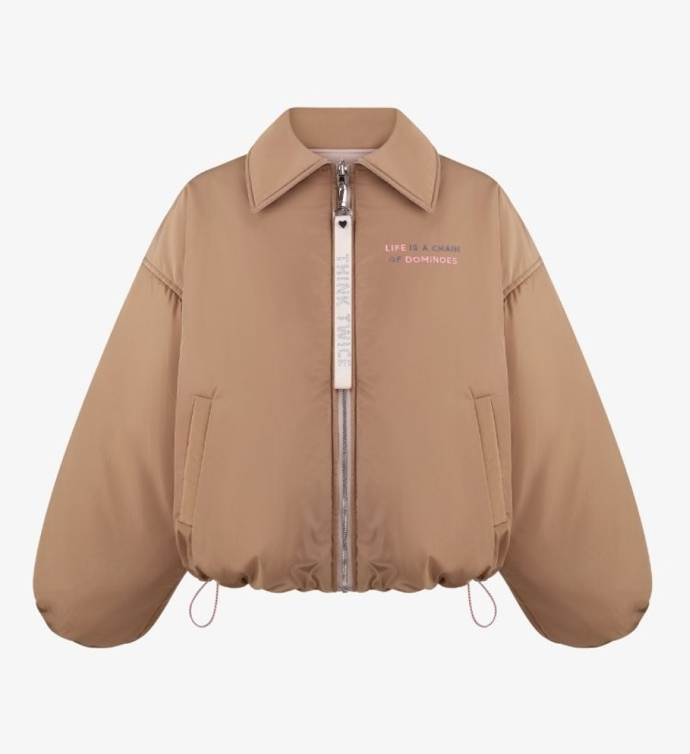 THINK TWICE Bomber double-sided Domino