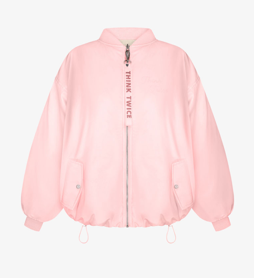 THINK TWICE Bomber double-sided pink milk