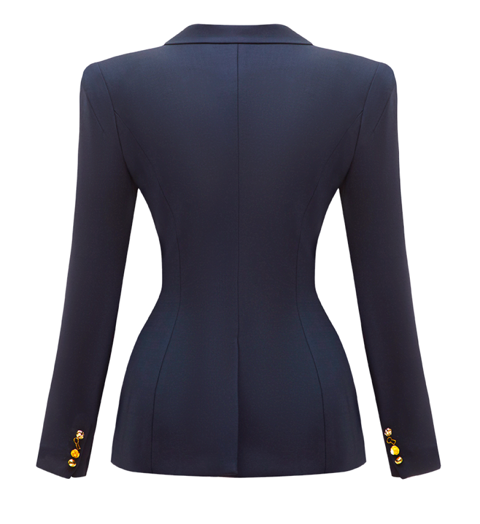 TONiA Double-breasted NEW LOOK blaser in blue