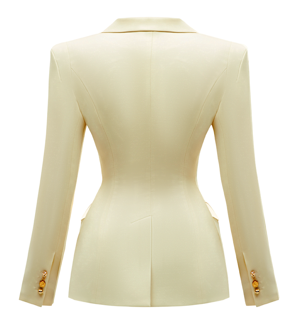 TONiA Double-breasted NEW LOOK blaser in milk