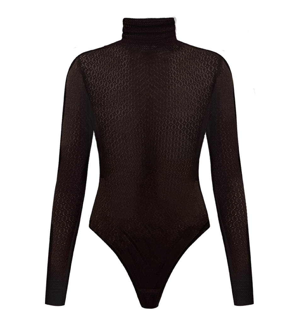 TONiA Merino bodysuit basic brown