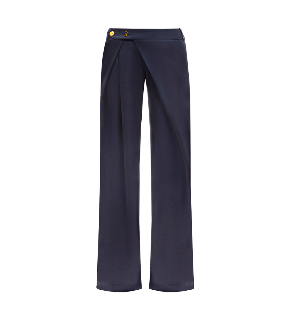 TONiA NEW LOOK WRAP trousers in blue