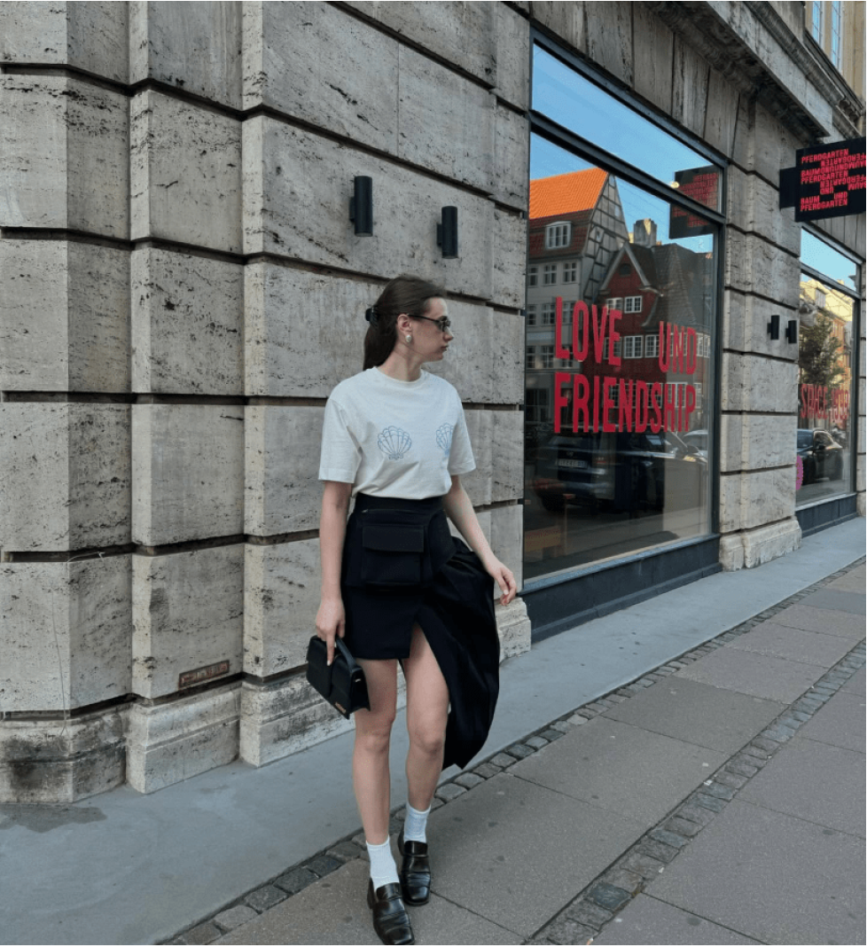 ZIGZAG T-shirt Shells milk